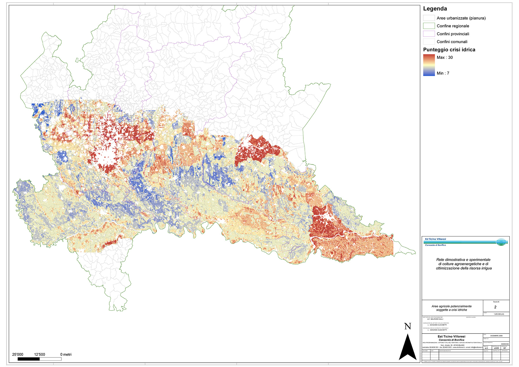 tethys - analisi territoriale - Predisposizione di cartografie tematiche per l’ottimizzazione della gestione irrigua